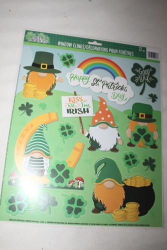 Ventana Feliz Día de San Patricio pega GNOMOS - Imagen 3 de 3