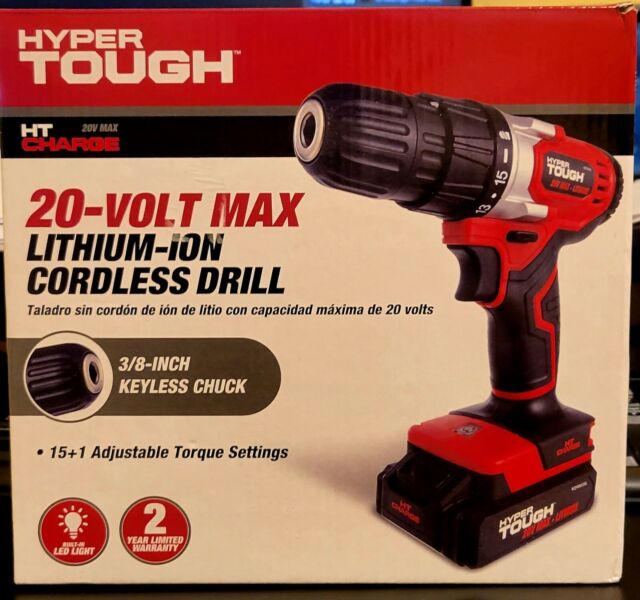 HYPER Tough AQ75034G 20V Cordless Drill Driver for sale online