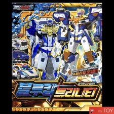 Metal Cardbot S BLUE COP TRINITY Police Car Armor Bus Transforming Robot 2024