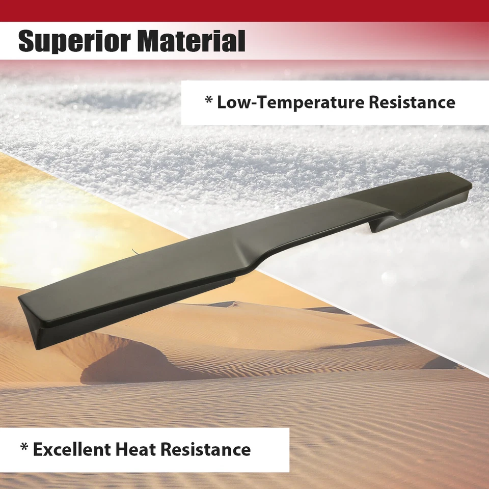 Truck Cab Roof Spoiler Fits 2014-2019 GMC Sierra 1500 2500 3500 Crew Double Cab - Image 4 of 4