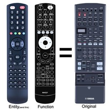 New RAV227 V940810 Replacement Remote Control For YAMAHA RX-V2300 DSP-AX2300  			