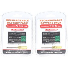 2 pack 2000MAH 3.7V Rechargeable Battery Screwdriver for Nintendo DS Lite NDSL