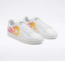 Size UK 8.5 - Converse Pro Leather Low Archival Flame Print for sale online  | eBay
