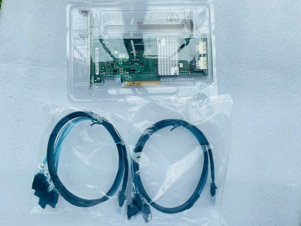 For Fujitsu 9211-8i 6G HBA LSI FW:P20 IT Mode ZFS FreeNAS unRAID+2* SFF-8087 - Image 3 of 4