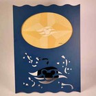New ListingDisney Mickey Mouse Exclusive Picture Frame Blue Metal 5x7 Aaa Member Benefit