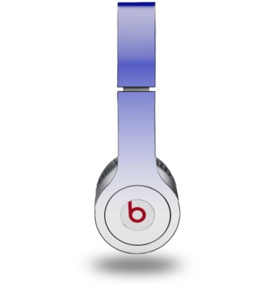 Skin for Beats Solo HD Headphones Smooth Fades White Blue by WraptorSkinz