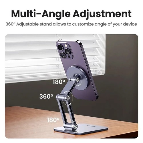 UGREEN Magnetyczny uchwyt na telefon Aluminiowy stojak na telefon komórkowy do Magsafe iPhone Xiaomi - Zdjęcie 2 z 7