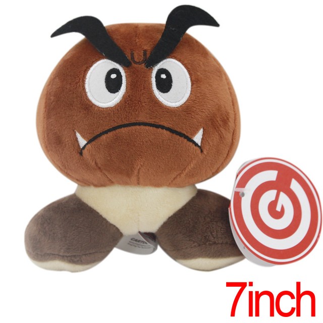Goomba Plush Soft Toy Super Mario Bros. Stuffed Animal Doll Brown Mushroom Dolls | eBay