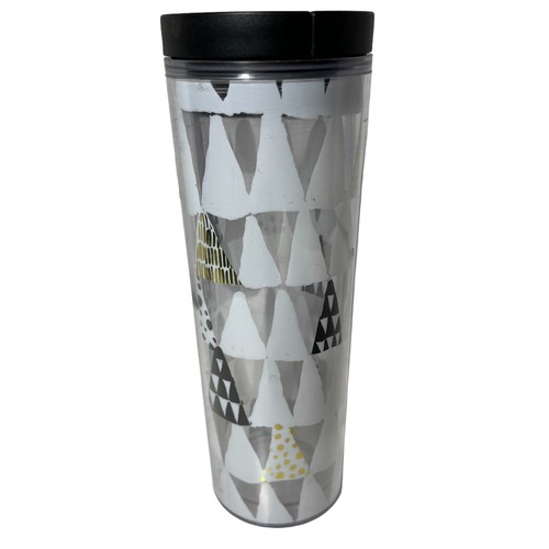 Taza de viaje Starbucks Navidad Navidad Oro Blanco Plata Árboles 16 oz - Imagen 2 de 9