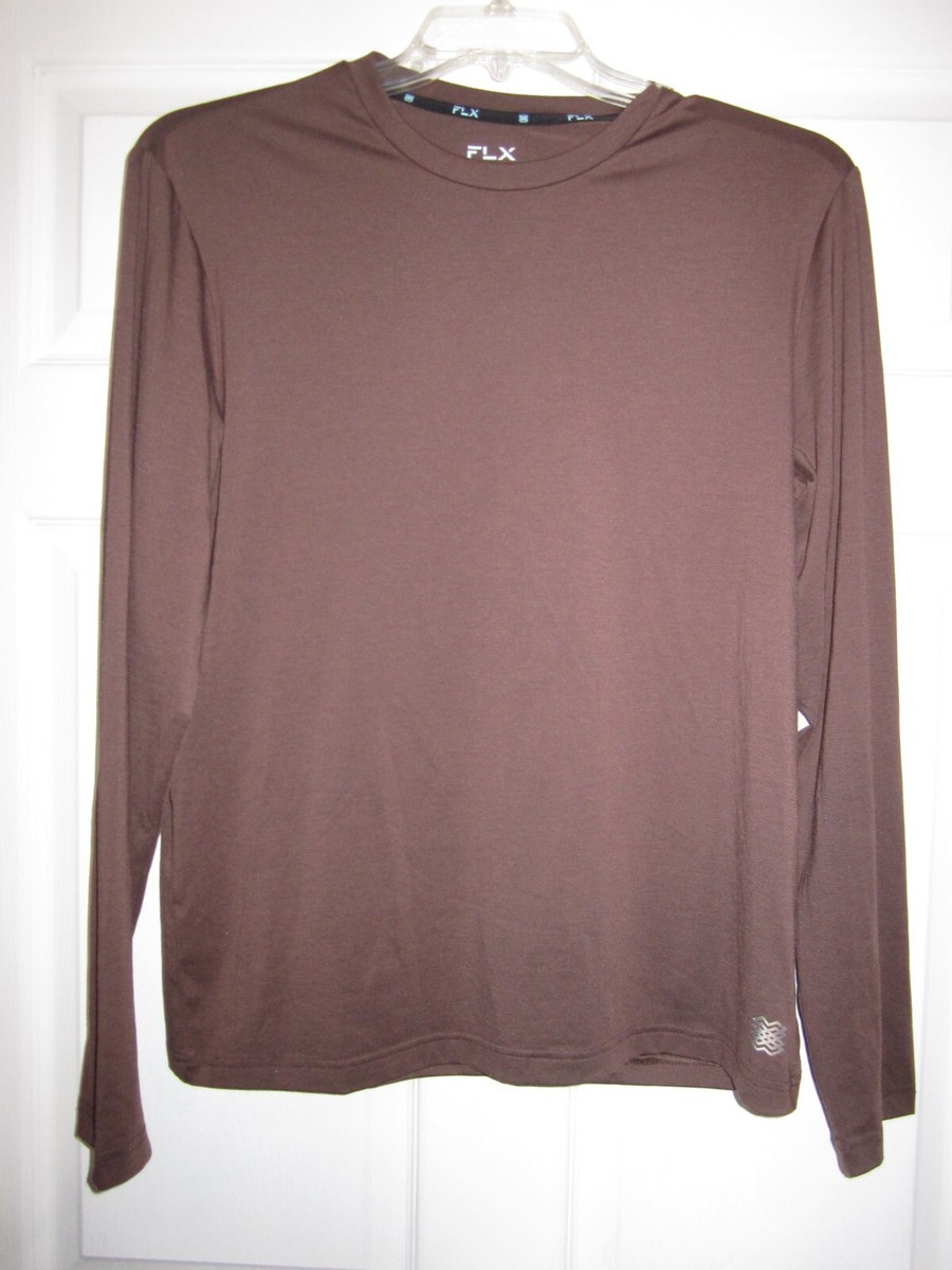 FLX MENS URBAN COMMUTER LONG SLEEVE PREMIUM T SHIRT, SIZE M