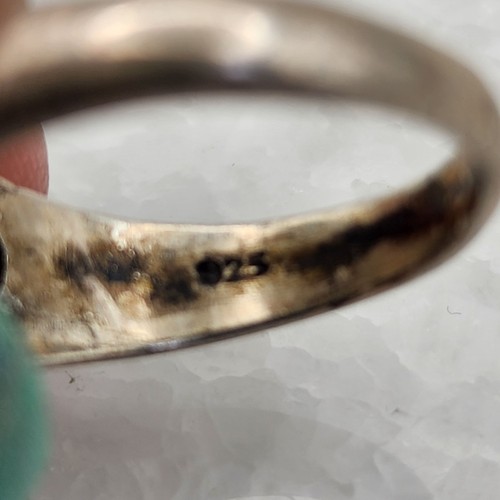 925 Sterling Garnet Ring Size 7 - Picture 6 of 6
