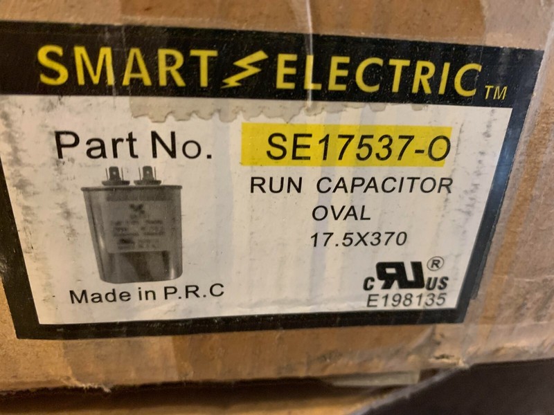 Capacitor Oval Run 17.5 MFD x 370V 12912 POC17.5 37175H SE17537-O 2012 CR17.5X37