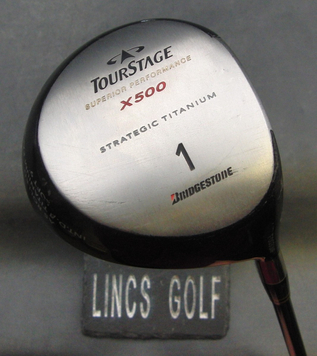 Bridgestone Tourstage X500 1 Wood/Driver Stiff Graphite Shaft Rite Grip Bridgestone Tourstage X500 1 Wood/Driver Stiff Graphite Shaft Rite Grip