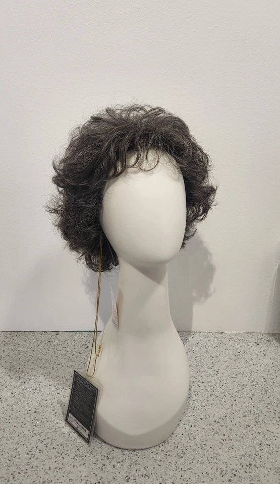Peluca rizada colección Aspen C-190 RACHELLE #34 marrón oscuro con 25 % gris Foto 2 de 4