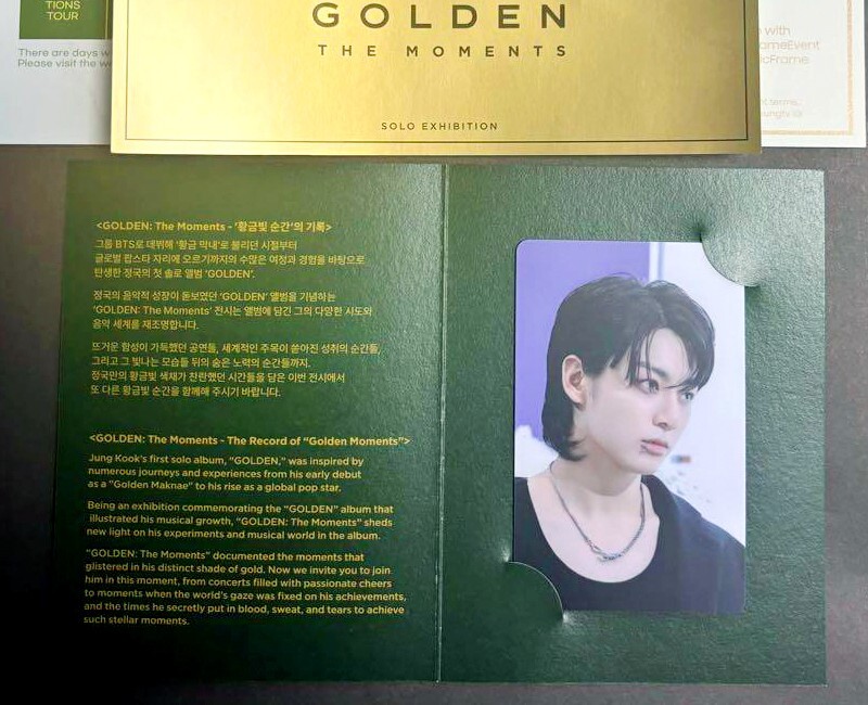 BTS JUNGKOOK Exhibition GOLDEN : The Moments IN JAPAN