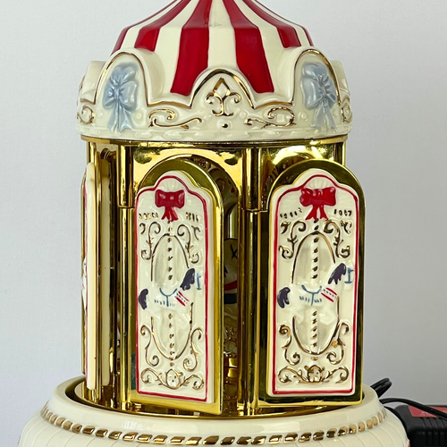 Mr Christmas Gold Label Porcelain Carillon Carousel Horse Works - See Video - Picture 4 of 8
