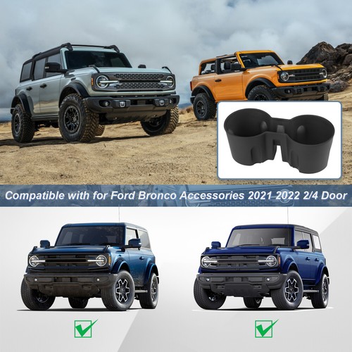 Consola central portavasos TPE inserción organizador se adapta a accesorios Ford Bronco - Imagen 8 de 8