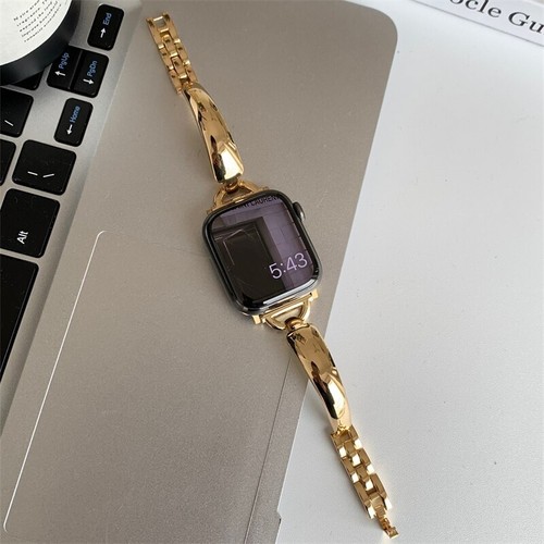 Pulsera de metal de lujo para mujer para Apple Watch Ultra 10 9 8 7 6 correa de pulsera - Imagen 10 de 29