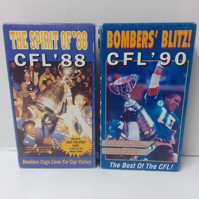 EXTREME「Baltimore 95. 3.7」 VHS CFL Football VHS Videos 1988 + 1990 Blue Bombers B.C. Lions