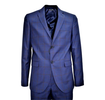 Alessandro gilles Kleid Herren Bilder Blau Slim Fit A222 0166 Größe 50