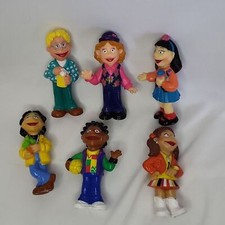 Puzzle Place Friends Collection Fisher Price Vintage 1992 6 Mini figurines rare
