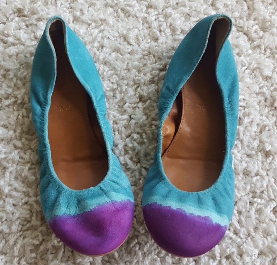 Anthropologie Flats Ballerina Leder Leifnotes Multicolor Purple Tiaka 8 Anthropologie Flats Ballerina Leder Leifnotes Multicolor Purple Tiaka 8