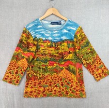 Artscapes Top Womens Medium Colorful Art to W...