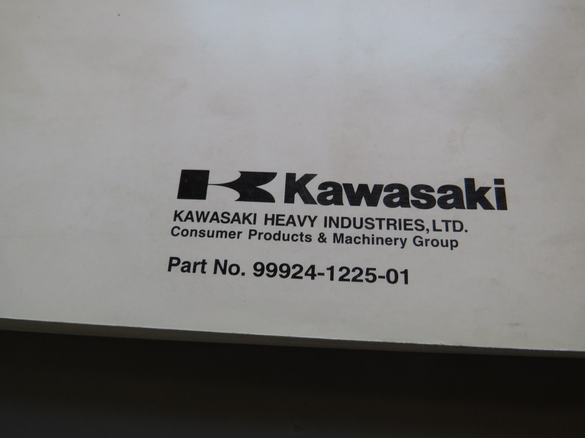 Kawasaki Ninja Zx9r OEM Service Manual Book 99924-1225-01 Bx13 for