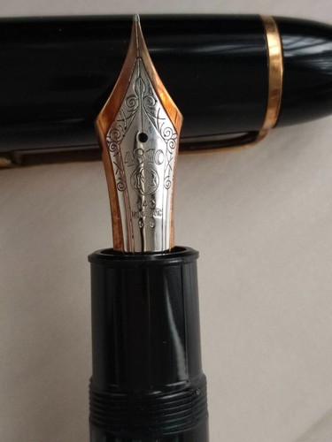 1970's Vintage MONTBLANC Meisterstuck 149 Fountain Pen 3-TONE 14C 585 - Picture 3 of 10