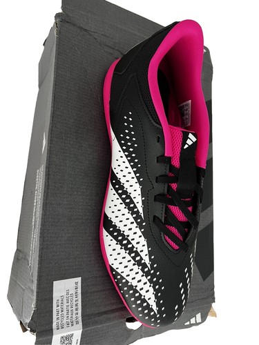 ADIDAS Predator Accuracy Indoor Soccer Shoes Black Pink SIZE US 10.5 / EU 44 - Picture 7 of 7