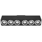 Bluetooth Speaker, 2400 mAh 12 Watt Wireless Wooden Subwoofer with Six Speakers