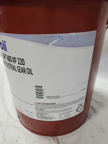 Mobil 105879 5 Gal Gear Oil Pail Amber 600 XP 220 - Picture 3 of 4