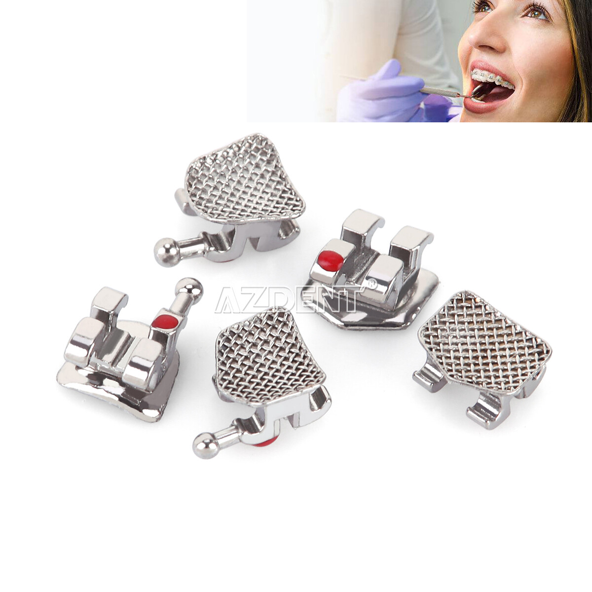 20X Dental Ortho Braces Brackets Metal Mini Standard Roth/MBT Slot.022