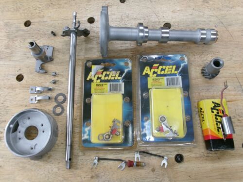 Accel Chevy Dual Point Distributor NEW Point Cap Rotor Condenser 302 327 396 427 - Picture 3 of 23