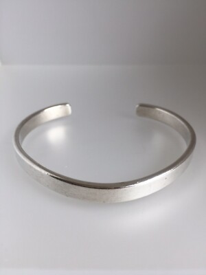 H & S New Zealand Jewellers Stylish Sterling Silver Open Bangle | eBay