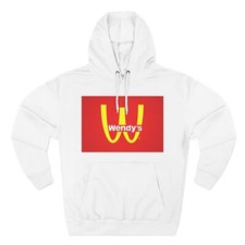 Funny Wendy's Fleece Hoodie, Fast Food Sweatshirt, Playful Gift, Casual ... 