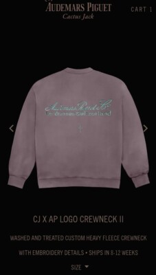 Cactus Jack x AP Logo Crewneck Ii 