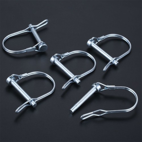 2/5pcs D Shape Car Trailer Truck Safety Pin Buckle Coupler Safety Pin Steel - Picture 22 of 33