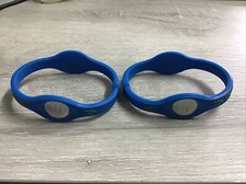  LOT OF 2 Performance Tech MONSTER ENERGY Blue Silicon -M Balance Wristband-NEW
