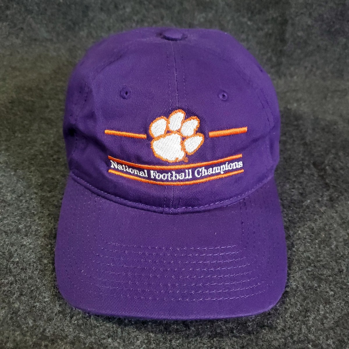 Clemson Tigers Champions Hat Strap Back Baseball Cap NCAA The Game