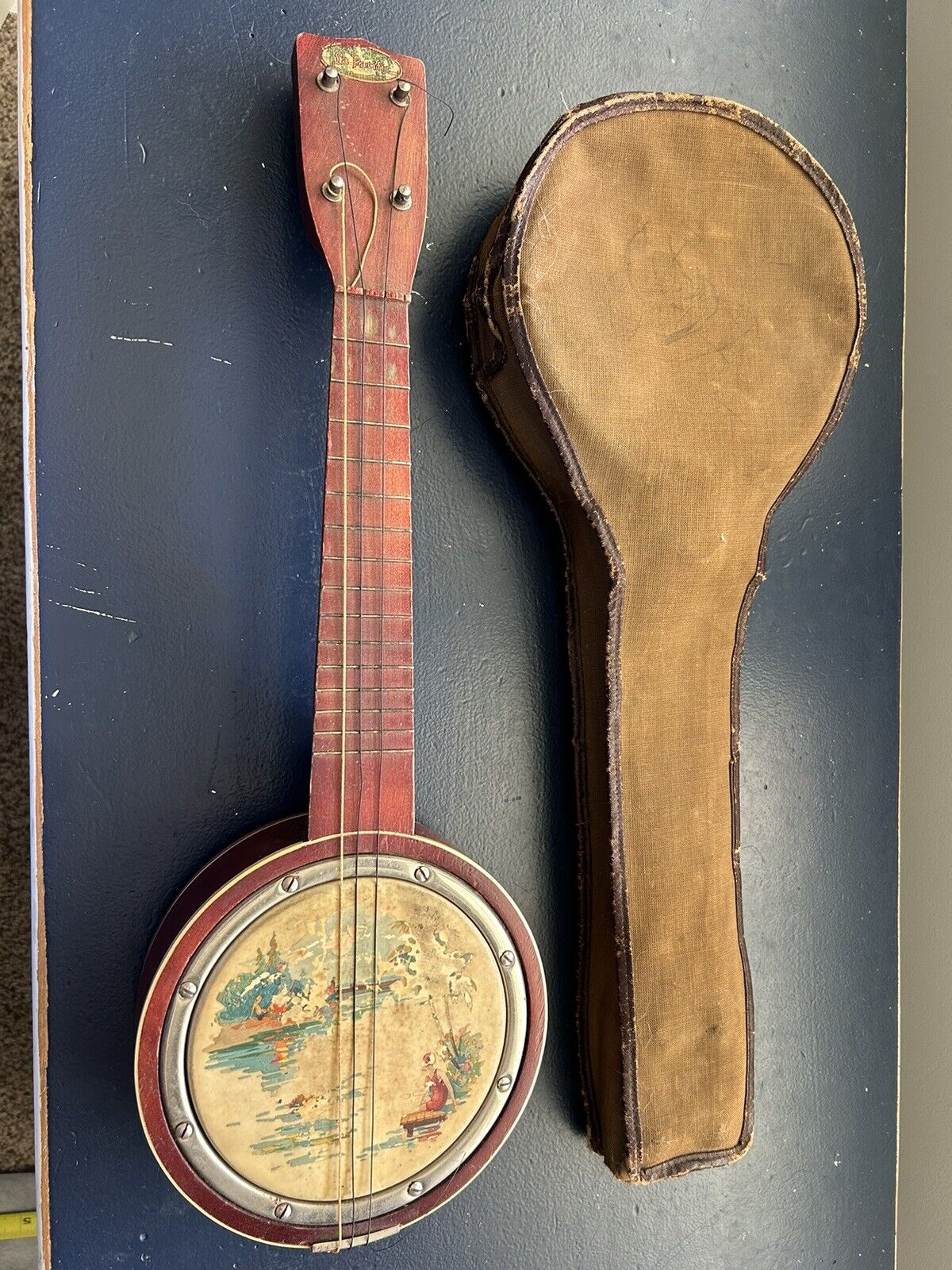 La Pacifica Antique Vintage Banjo Ukulele Banjolele 1920’s Instrument