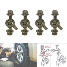 4Pcs 12mm Steel Four Wheel Adjustable Camber Alignment Kit Camber Caster Parts