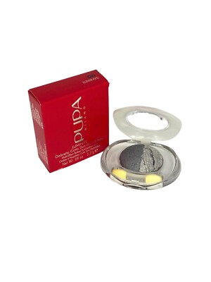 PUPA Multi-Effect Baked Eyeshadow Duo Luminys 06 Grey/Silver 0.08oz