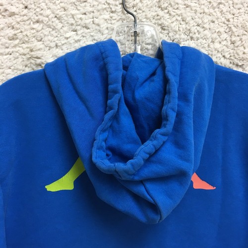 Kappa Sweater Medium Youth Blue Hoodie Pockets Pullover Graphic Logo Casual Boys - Picture 8 of 13
