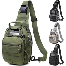 Tactical Sling Backpack 1000D Waterproof Military Backpack Satchel Shoulder Bag