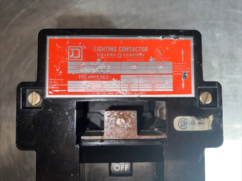 USED Surplus SQUARE D 8903 SQ02 LIGHTING CONTACTOR 8903 SQO 2 - Picture 6 of 12