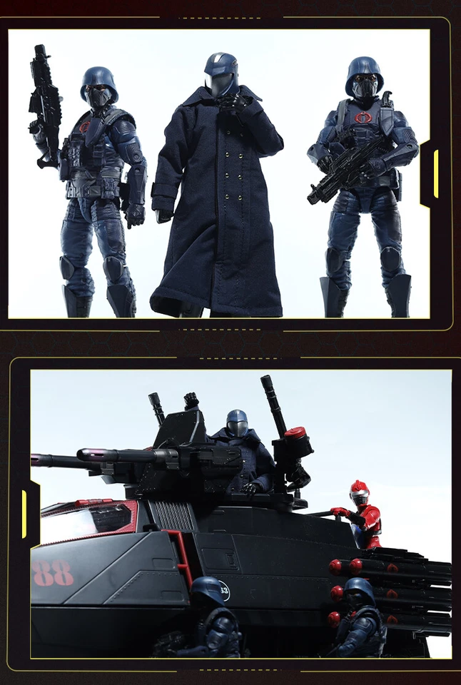 Nuevo abrigo con cable personalizado 1/12 para figura de juguete de acción Cobra Commander de 6"" (sin figura) Foto 4 de 4