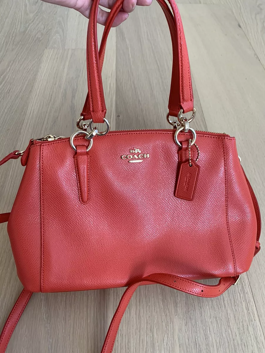 Coach Red Mini Christine  Satchel, Coach, Coach bags