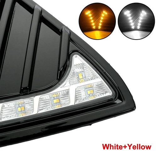 Pair LED Car Front Driving Lights Fog Lamp DRL L+R For Ford Ford Focus 2011-2014 - Picture 9 of 12