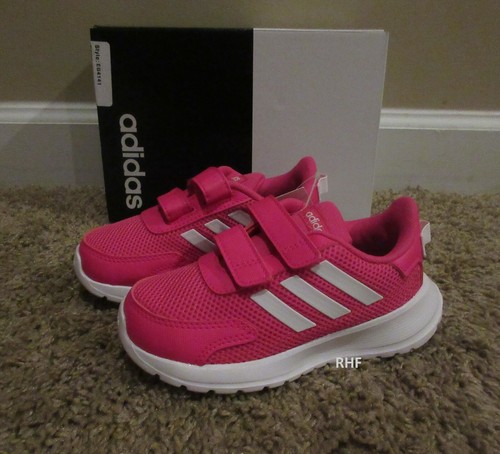 adidas Toddler Girls Tensor Stay-Put Closure Casual Athletic Sneakers New - Picture 3 of 11